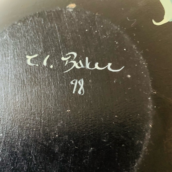 Wooden hand painted Bowl - Picture 7 of 8